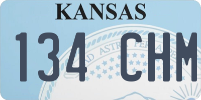 KS license plate 134CHM