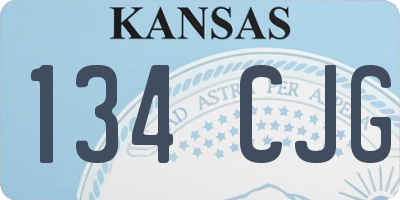 KS license plate 134CJG