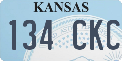 KS license plate 134CKC