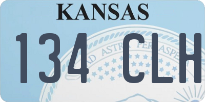 KS license plate 134CLH