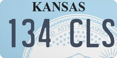 KS license plate 134CLS