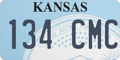 KS license plate 134CMC