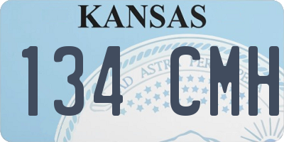 KS license plate 134CMH
