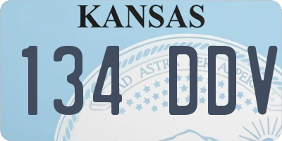 KS license plate 134DDV