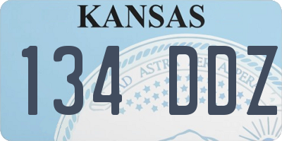KS license plate 134DDZ