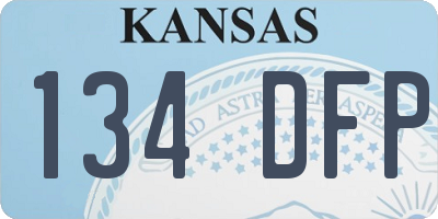 KS license plate 134DFP