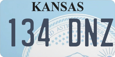 KS license plate 134DNZ