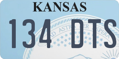 KS license plate 134DTS