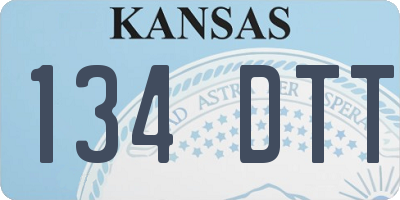 KS license plate 134DTT