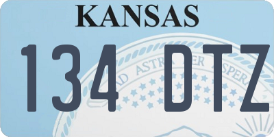 KS license plate 134DTZ