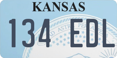 KS license plate 134EDL