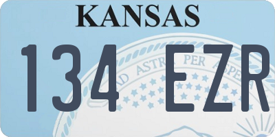 KS license plate 134EZR