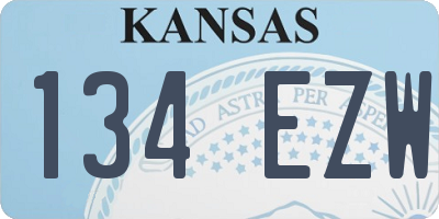 KS license plate 134EZW