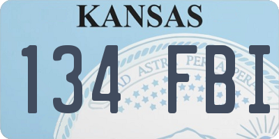 KS license plate 134FBI