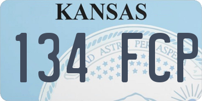 KS license plate 134FCP