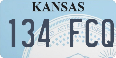 KS license plate 134FCQ
