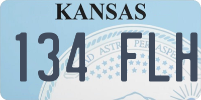 KS license plate 134FLH