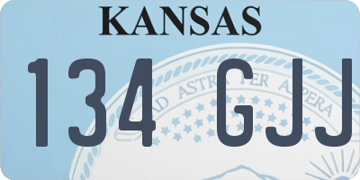 KS license plate 134GJJ