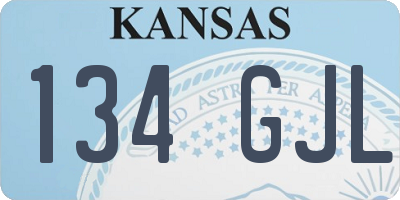 KS license plate 134GJL