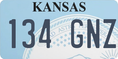 KS license plate 134GNZ