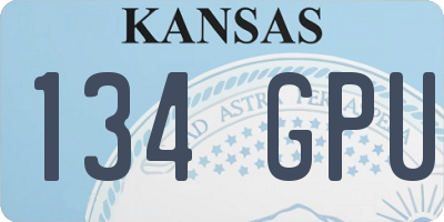 KS license plate 134GPU