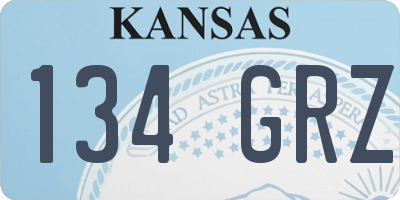 KS license plate 134GRZ