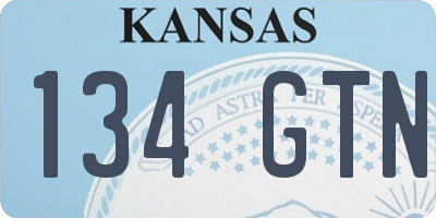 KS license plate 134GTN
