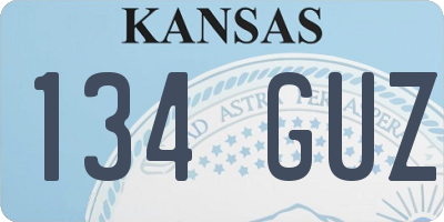 KS license plate 134GUZ