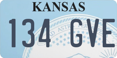 KS license plate 134GVE