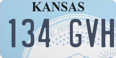 KS license plate 134GVH