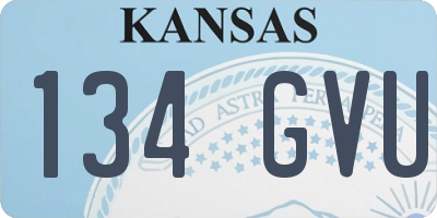 KS license plate 134GVU