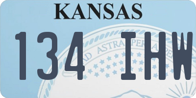 KS license plate 134IHW
