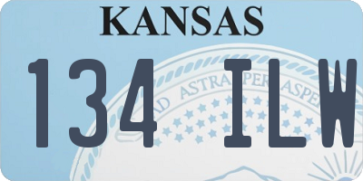 KS license plate 134ILW