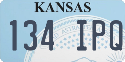 KS license plate 134IPQ