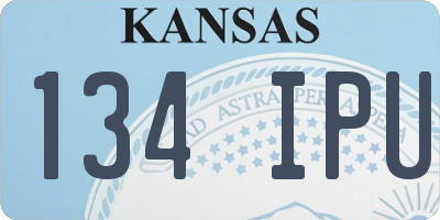 KS license plate 134IPU