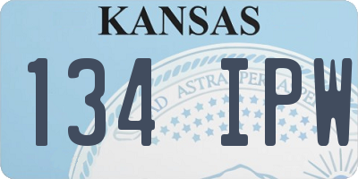 KS license plate 134IPW