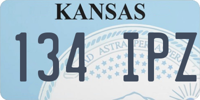 KS license plate 134IPZ