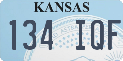 KS license plate 134IQF