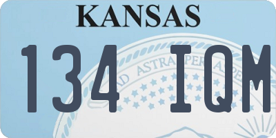 KS license plate 134IQM
