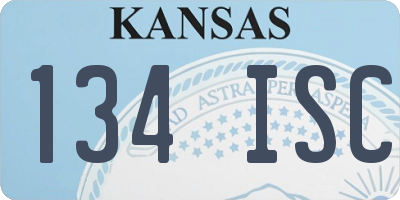 KS license plate 134ISC