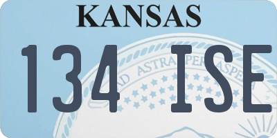 KS license plate 134ISE