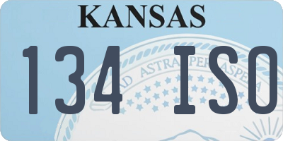 KS license plate 134ISO