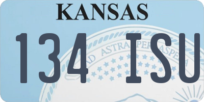 KS license plate 134ISU