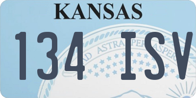 KS license plate 134ISV