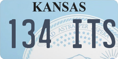 KS license plate 134ITS