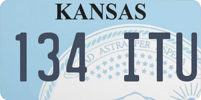 KS license plate 134ITU
