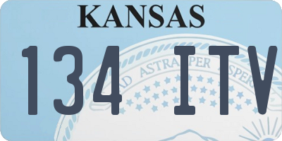 KS license plate 134ITV