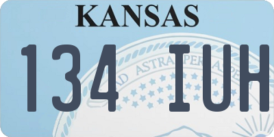 KS license plate 134IUH