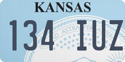 KS license plate 134IUZ