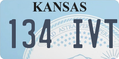 KS license plate 134IVT